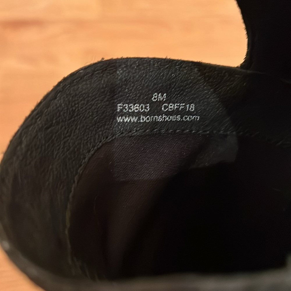 BORN Benna black ankle boots Size 8 - Picture 7 of 8